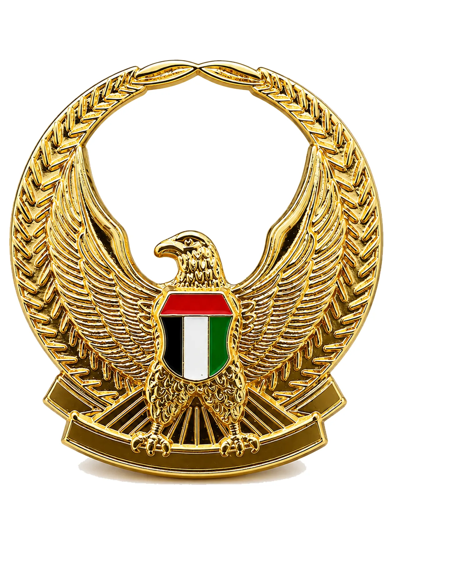 Gold emblem insignia