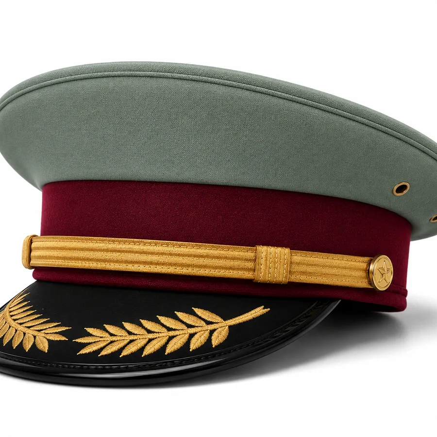 Officer peaked cap, view