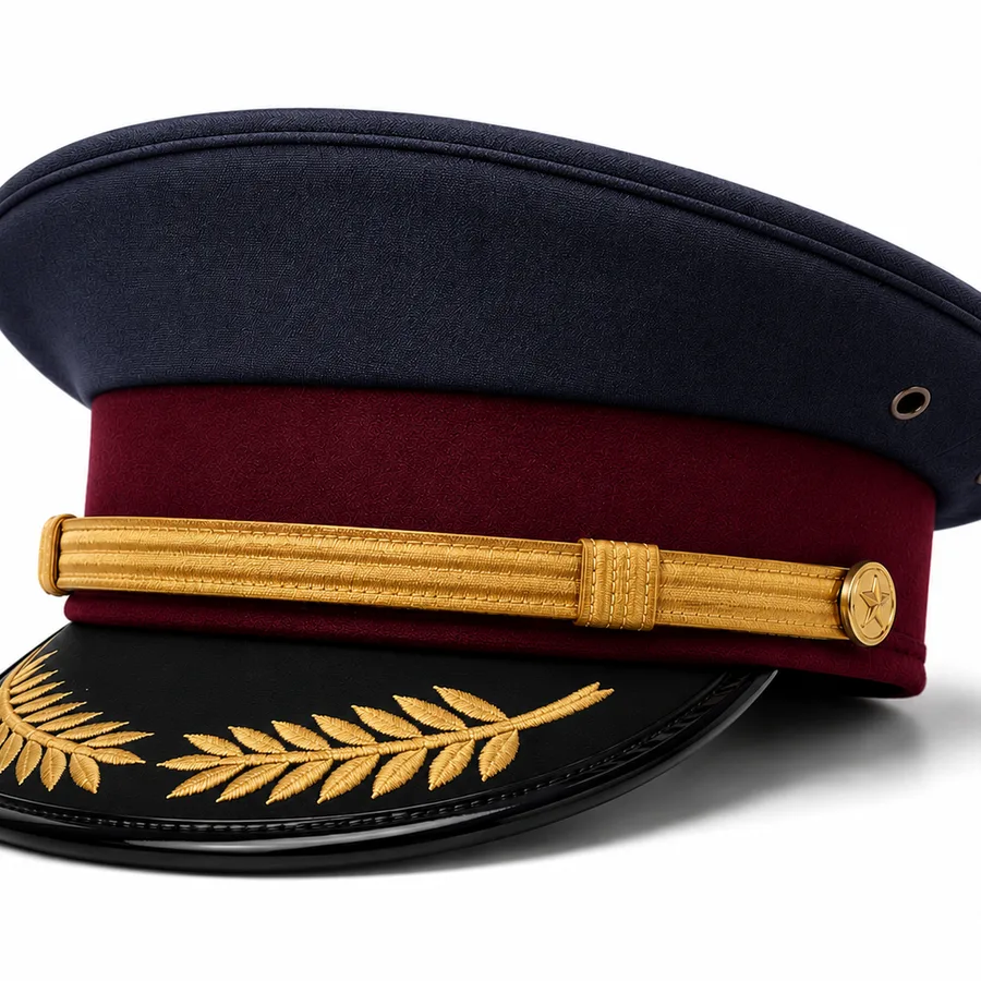 Officer peaked cap, view