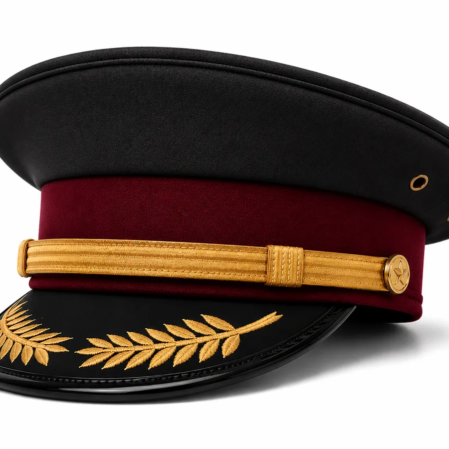 Officer peaked cap, view