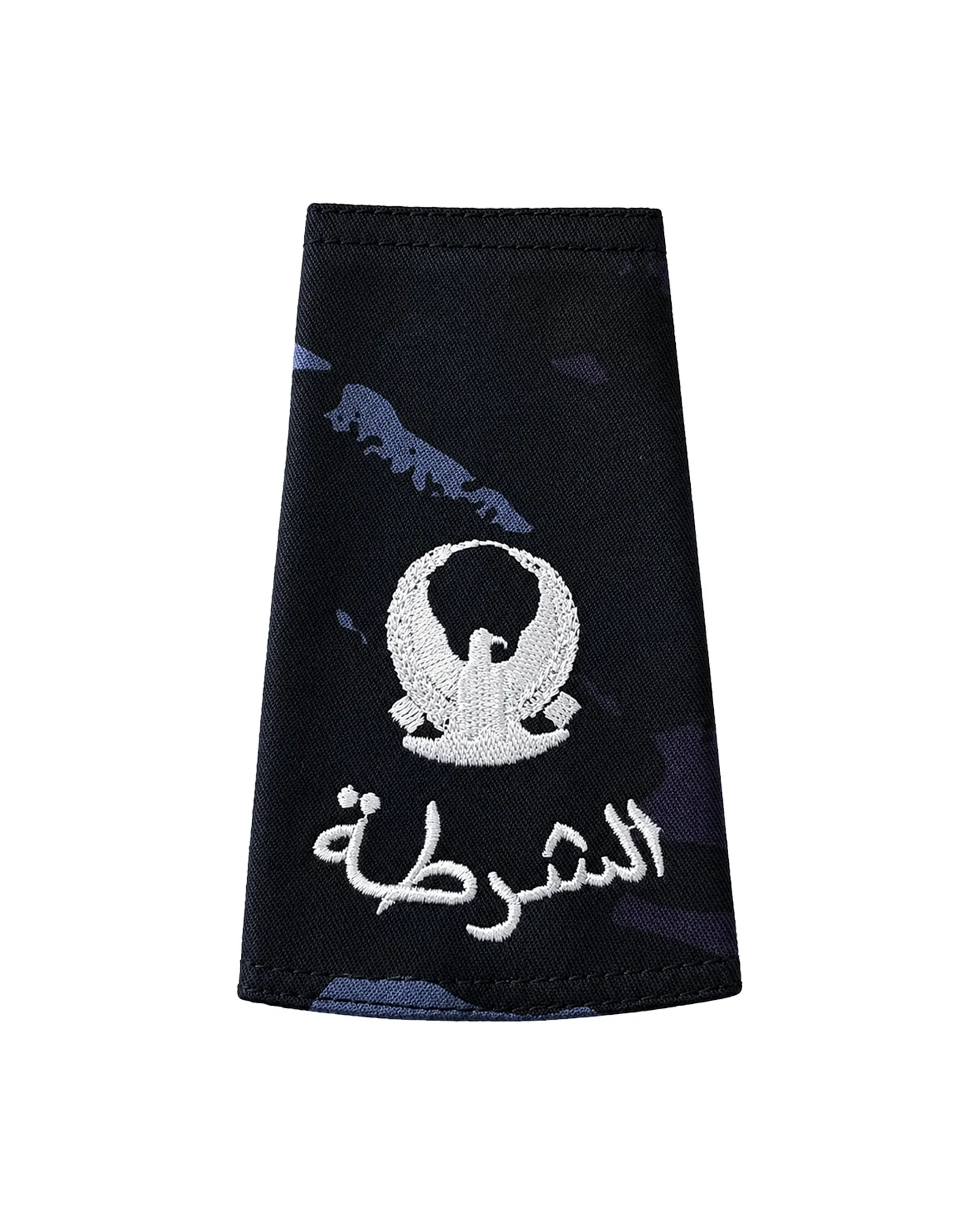 Blue-black camouflage rank insignia