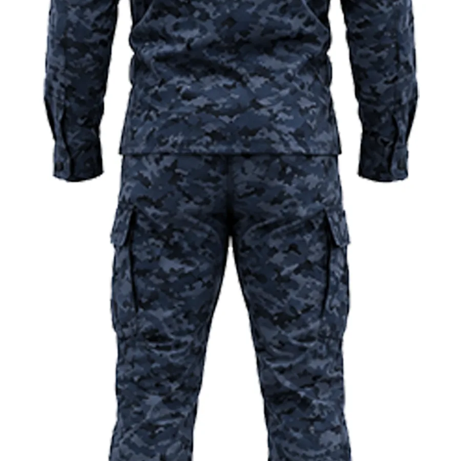 Navy field suit, detail view