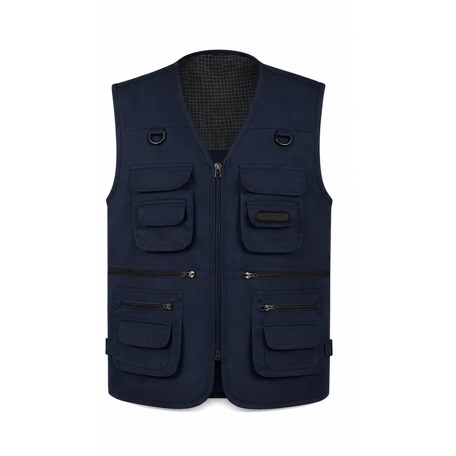 Utility vest in navy