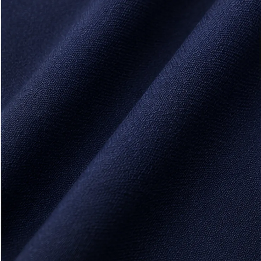 Police College Navy fabric, drape view