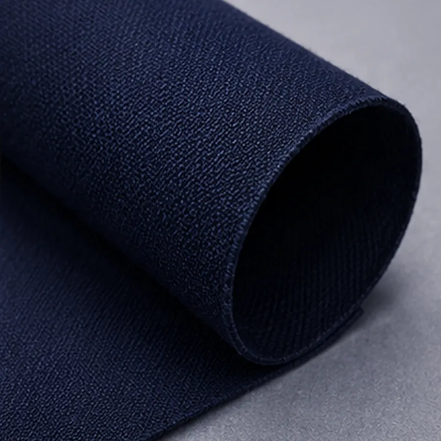Police College Navy fabric, weave detail