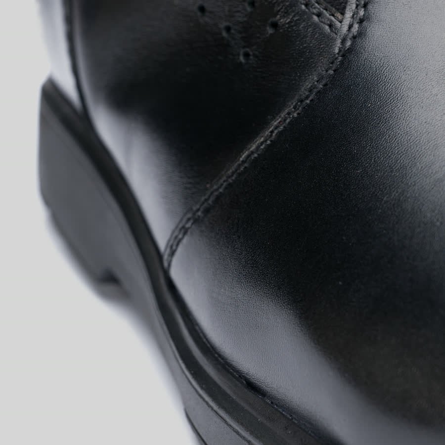 Black Officers, sole and profile view