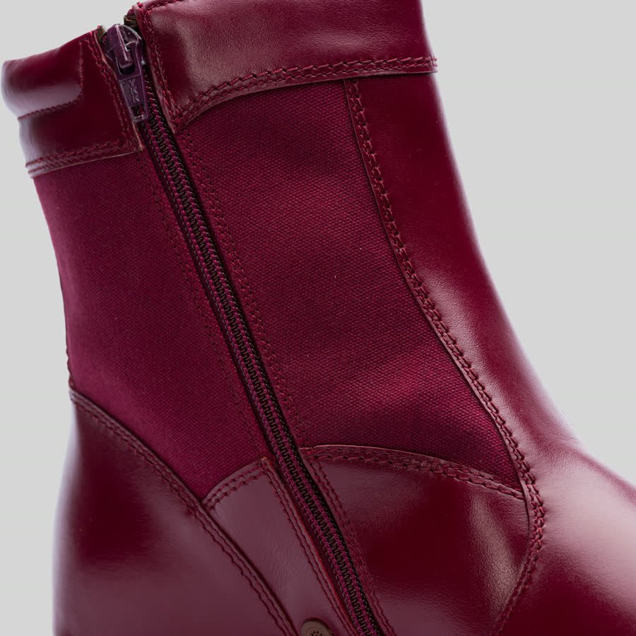 Burgundy Officers Cloth, sole and profile view
