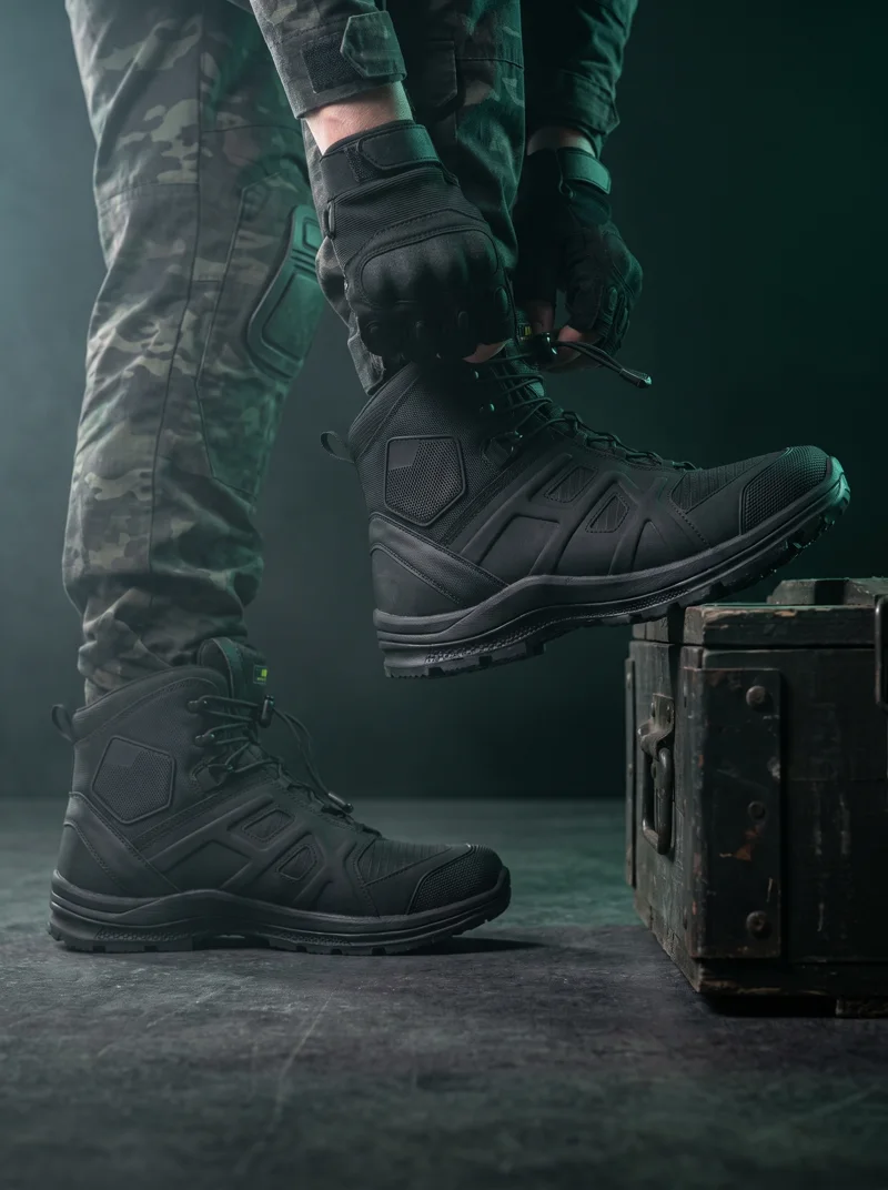 Lacing the Sentinel Core tactical boots